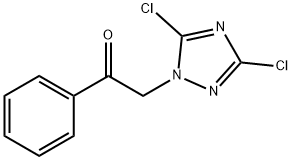 2-(3,5-dichloro-1H-1,2,4-triazol-1-yl)-1-phenylethanone Struktur