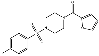 727420-14-6 1-(2-furoyl)-4-[(4-iodophenyl)sulfonyl]piperazine