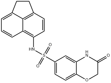 N-(1,2-dihydro-5-acenaphthylenyl)-3-oxo-3,4-dihydro-2H-1,4-benzoxazine-6-sulfonamide,727655-66-5,结构式