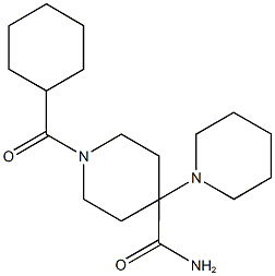 1-(cyclohexylcarbonyl)-1',4-bipiperidine-4-carboxamide,727673-05-4,结构式