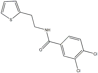 3,4-dichloro-N-[2-(2-thienyl)ethyl]benzamide Structure