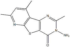 3-amino-2,7,9-trimethylpyrido[3',2':4,5]thieno[3,2-d]pyrimidin-4(3H)-one 结构式