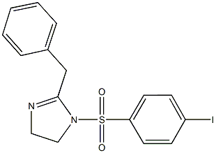 2-benzyl-1-[(4-iodophenyl)sulfonyl]-4,5-dihydro-1H-imidazole 结构式