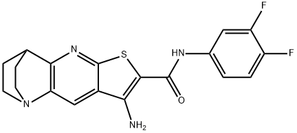 8-amino-N-(3,4-difluorophenyl)-1,2,3,4-tetrahydro-1,4-ethanothieno[2,3-b][1,5]naphthyridine-7-carboxamide|