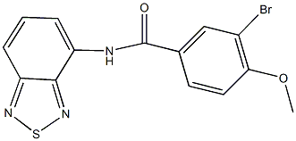 N-(2,1,3-benzothiadiazol-4-yl)-3-bromo-4-methoxybenzamide Structure