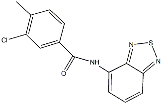 N-(2,1,3-benzothiadiazol-4-yl)-3-chloro-4-methylbenzamide Struktur