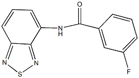 N-(2,1,3-benzothiadiazol-4-yl)-3-fluorobenzamide Structure