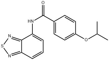 N-(2,1,3-benzothiadiazol-4-yl)-4-isopropoxybenzamide 结构式