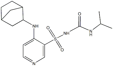 4-(bicyclo[2.2.1]hept-2-ylamino)-3-({[(isopropylamino)carbonyl]amino}sulfonyl)pyridine Structure