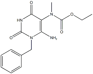 72816-90-1 ethyl 6-amino-1-benzyl-2,4-dioxo-1,2,3,4-tetrahydro-5-pyrimidinyl(methyl)carbamate