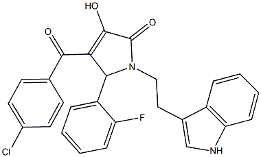 728886-35-9 4-(4-chlorobenzoyl)-5-(2-fluorophenyl)-3-hydroxy-1-[2-(1H-indol-3-yl)ethyl]-1,5-dihydro-2H-pyrrol-2-one