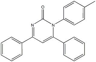 1-(4-methylphenyl)-4,6-diphenyl-2(1H)-pyrimidinone Structure