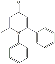 2-methyl-1,6-diphenyl-4(1H)-pyridinone 化学構造式