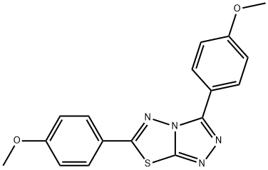 3,6-bis(4-methoxyphenyl)[1,2,4]triazolo[3,4-b][1,3,4]thiadiazole Structure