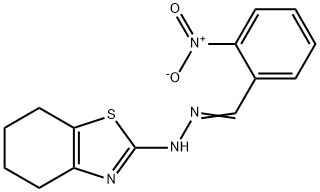2-nitrobenzaldehyde 4,5,6,7-tetrahydro-1,3-benzothiazol-2-ylhydrazone Structure