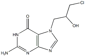 2-amino-7-(3-chloro-2-hydroxypropyl)-1,7-dihydro-6H-purin-6-one Structure