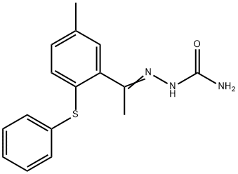 1-[5-methyl-2-(phenylsulfanyl)phenyl]ethanone semicarbazone Structure