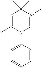 3,4,4,6-tetramethyl-1-phenyl-1,4-dihydropyrimidin-3-ium Structure