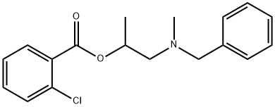 2-[benzyl(methyl)amino]-1-methylethyl 2-chlorobenzoate Struktur