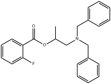 2-(dibenzylamino)-1-methylethyl 2-fluorobenzoate Structure