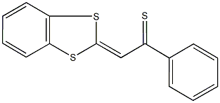 2-(1,3-benzodithiol-2-ylidene)-1-phenylethanethione,7343-23-9,结构式