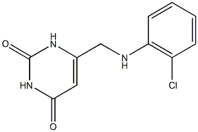 6-[(2-chloroanilino)methyl]-2,4(1H,3H)-pyrimidinedione,73541-44-3,结构式