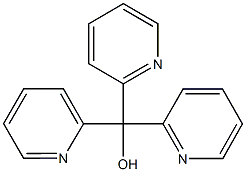 tri(2-pyridinyl)methanol Struktur
