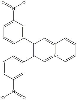 2,3-bis(3-nitrophenyl)quinolizinium 结构式
