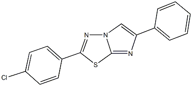 2-(4-chlorophenyl)-6-phenylimidazo[2,1-b][1,3,4]thiadiazole Structure