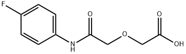 [2-(4-fluoroanilino)-2-oxoethoxy]acetic acid Struktur