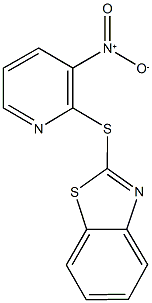 2-({3-nitro-2-pyridinyl}sulfanyl)-1,3-benzothiazole 结构式