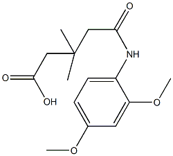 5-(2,4-dimethoxyanilino)-3,3-dimethyl-5-oxopentanoic acid,737768-85-3,结构式