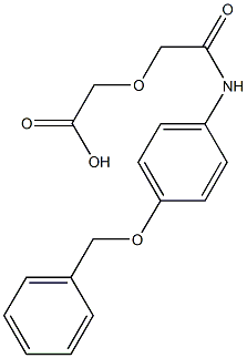 {2-[4-(benzyloxy)anilino]-2-oxoethoxy}acetic acid Structure