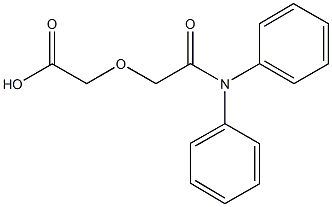 [2-(diphenylamino)-2-oxoethoxy]acetic acid 结构式