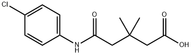 5-(4-chloroanilino)-3,3-dimethyl-5-oxopentanoic acid Struktur