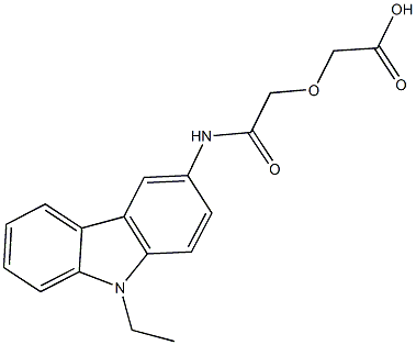 {2-[(9-ethyl-9H-carbazol-3-yl)amino]-2-oxoethoxy}acetic acid Structure