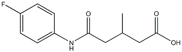 5-(4-fluoroanilino)-3-methyl-5-oxopentanoic acid Struktur