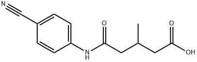 5-(4-cyanoanilino)-3-methyl-5-oxopentanoic acid 结构式