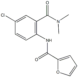 N-{4-chloro-2-[(dimethylamino)carbonyl]phenyl}-2-furamide Struktur