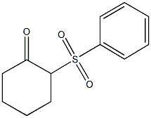 2-(phenylsulfonyl)cyclohexanone 结构式