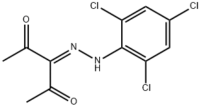 2,3,4-pentanetrione 3-[(2,4,6-trichlorophenyl)hydrazone] 结构式