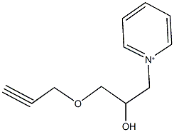 1-[2-hydroxy-3-(2-propynyloxy)propyl]pyridinium Structure