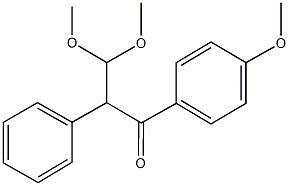 3,3-dimethoxy-1-(4-methoxyphenyl)-2-phenyl-1-propanone Structure