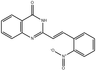 2-(2-{2-nitrophenyl}vinyl)-4(3H)-quinazolinone 结构式