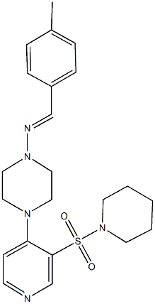 74375-85-2 N-(4-methylbenzylidene)-N-{4-[3-(1-piperidinylsulfonyl)-4-pyridinyl]-1-piperazinyl}amine