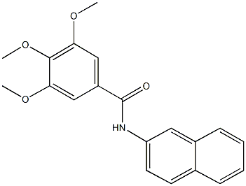 3,4,5-trimethoxy-N-(2-naphthyl)benzamide Structure