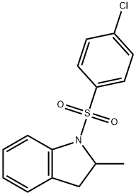 1-[(4-chlorophenyl)sulfonyl]-2-methylindoline Structure