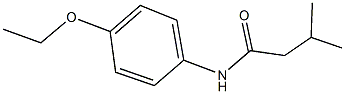 N-(4-ethoxyphenyl)-3-methylbutanamide 化学構造式