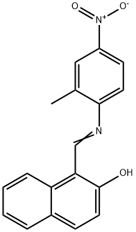 1-[({4-nitro-2-methylphenyl}imino)methyl]-2-naphthol Structure