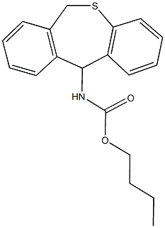 butyl 6,11-dihydrodibenzo[b,e]thiepin-11-ylcarbamate,74797-20-9,结构式